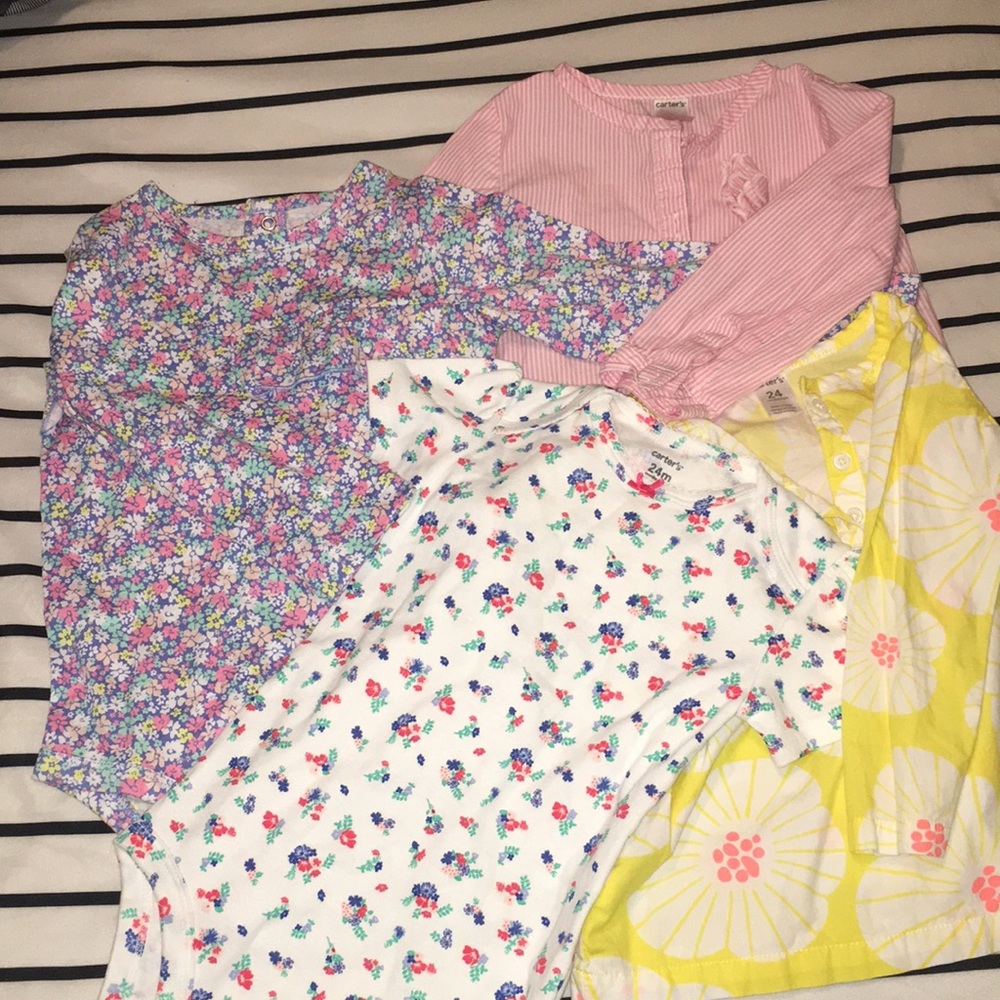 Bundle of four Carter’s size 24M shirts